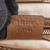 Gucci Floral Canvas Bamboo Handle Handbag