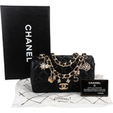 Chanel Quilted Lambskin Coco Lucky Charms Single Flap Crossbody Bag