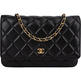 Chanel Quilted Lambskin CC Wallet On Chain Crossbody Bag