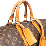Louis Vuitton Monogram Canvas Keepall 55 Bandoulière Travel Bag