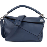 Loewe Blue Leather Puzzle Handbag