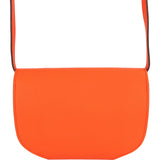 Hermès Orange Clemence Leather Convoyeur Crossbody Bag