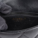 Chanel Quilted Lambskin Heart Charms Mini Rectangular Single Flap Crossbody Bag