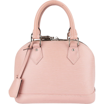 Louis Vuitton Pink Epi Leather Alma BB Handbag - vintageandkickz