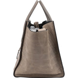 Celine Croc Optic Suede and Leather Phantomm Handbag