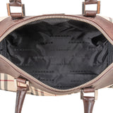 Burberry Nova-Check Monogram Bowling Handbag