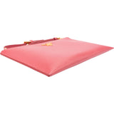 Prada Pink Saffiano Leather Small Pochette Wristlet Clutch