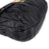 Miu Miu Matelassé Nappa Leather Coffer Hobo City Shoulder Bag