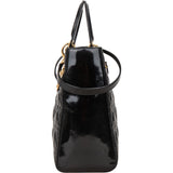 Christian Dior Quilted Patent Leather Lady Dior Handbag - vintageandkickz