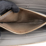 Miu Miu Croc-Embossed Leather Continental Zip Wallet