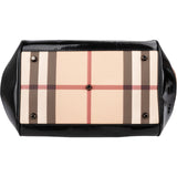 Burberry Nova-Check Monogram Patent Leather Canterbury Tote Shoulder Bag