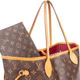 Louis Vuitton Monogram Canvas Neverfull MM Shoulder Bag - vintageandkickz