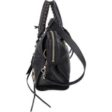 Balenciaga Black Leather Mini City Handbag