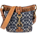 Coach Monogram Signature Denim Crossbody Bag