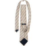 Chanel Striped Emblem Silk Tie Krawatte