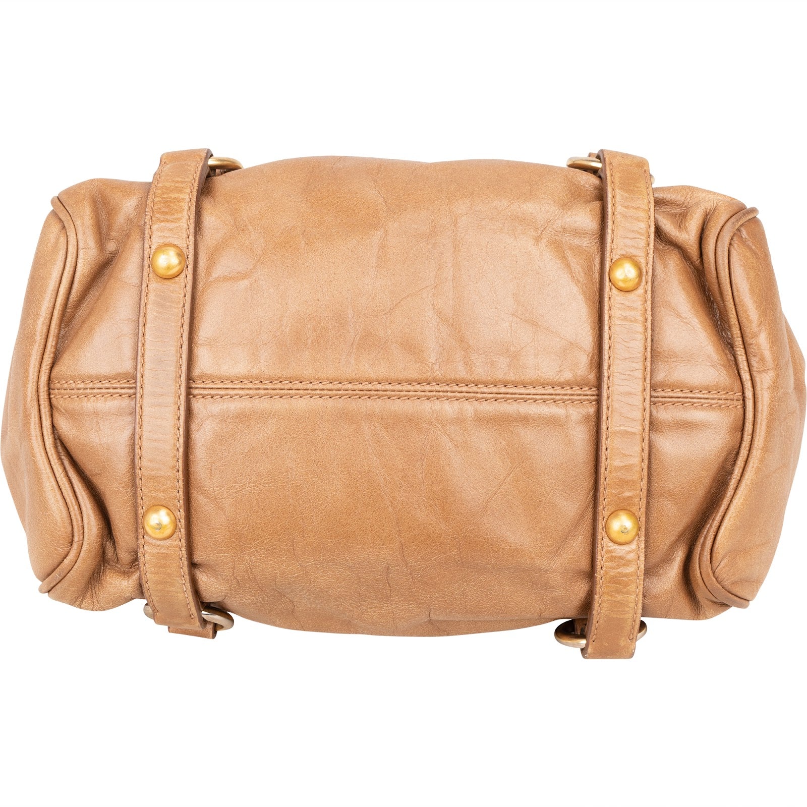 Miu Miu Vitello Lux Bow Bag Handbag - vintageandkickz