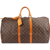 Louis Vuitton Monogram Canvas Keepall 55 Travel Bag