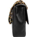 Chanel Quilted Lambskin Medium 24K Gold Single Flap Shoulder Bag