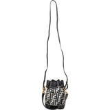 Fendi Monogram FF Mini Mon Tresor Bucket Shoulder Bag - vintageandkickz