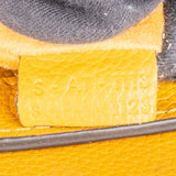Céline Yellow Leather Luggage Handbag