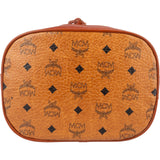 MCM Monogram Visetos Drawstring Bucket Crossbody Bag