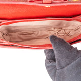 Miu Miu Red Studded Leather Bow Crossbody Bag