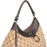 Gucci Monogram GG Canvas Abbey D-Ring Hobo Shoulder Bag