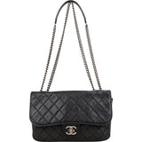 Chanel Quilted Calfskin Coco Sporran Single Flap Crossbody Bag