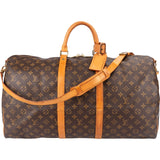 Louis Vuitton Monogram Canvas Keepall 55 Bandoulière Travel Bag