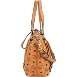 MCM Monogram Visetos Satchel Handbag