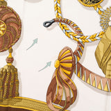 Hermès Frontaux et Cocardes Silk 90 Scarf Tuch
