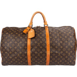 Louis Vuitton Monogram Canvas Keepall 60 Travel Bag