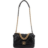 Chanel 19 Quilted Lambskin Large Single Flap Crossbody Bag