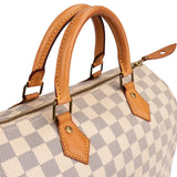 Louis Vuitton Monogram Damier Azur Speedy 30 Handbag