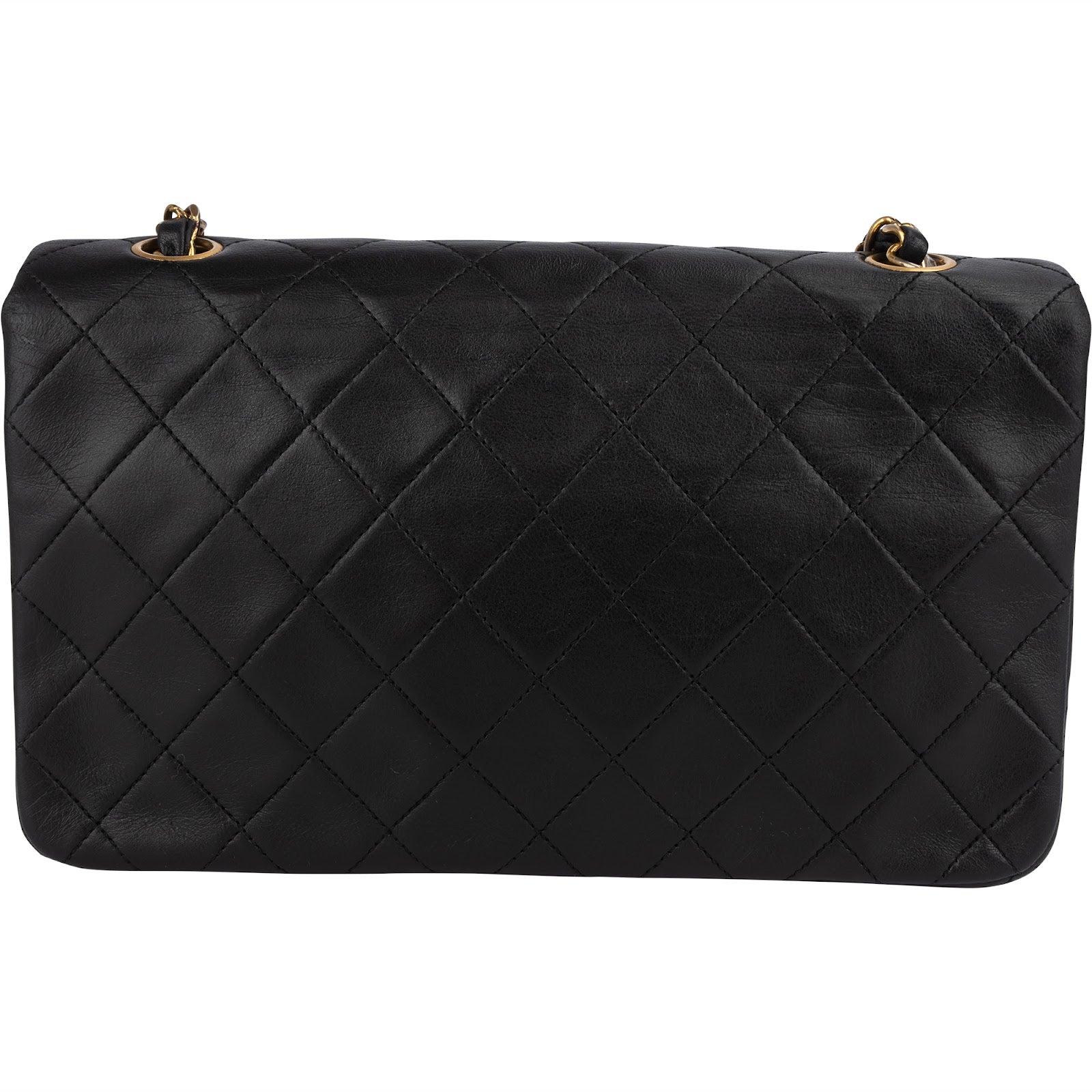Chanel Quilted Lambskin 24K Gold Turnlock Single Flap Crossbody Bag - vintageandkickz