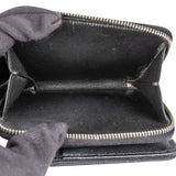 Yves Saint Laurent Grained Matelassé Leather Portefeuille Famme Compact Zip Around Wallet