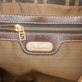 Fendi Monogram FF Zucca Canvas Baguette Mamma Hobo Shoulder Bag