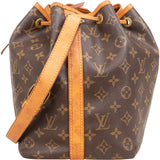 Louis Vuitton Monogram Canvas Sac Noé Petit Shoulder Bag