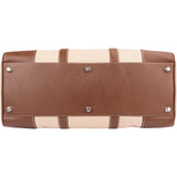 Prada Canvas Saffiano Leather Duffle Weekender 50 Travel Bag