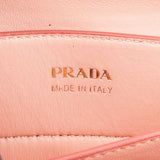 Prada Pink Saffiano Leather Double Handbag