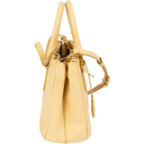 Prada Yellow Saffiano Leather Small Galleria Handbag