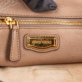 Miu Miu Leather Cervo Flap Turnlock Crossbody Shoulder Bag