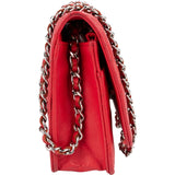 Chanel Quilted Caviar Leather CC Wallet On Chain Crossbody Bag