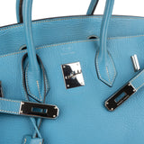 Hermès Blue Jean Togo Leather Birkin 35 Handbag