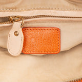 Chloé Orange Leather Paraty Handbag