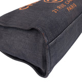 Chanel Denim Deauville Tote Shoulder Bag - vintageandkickz