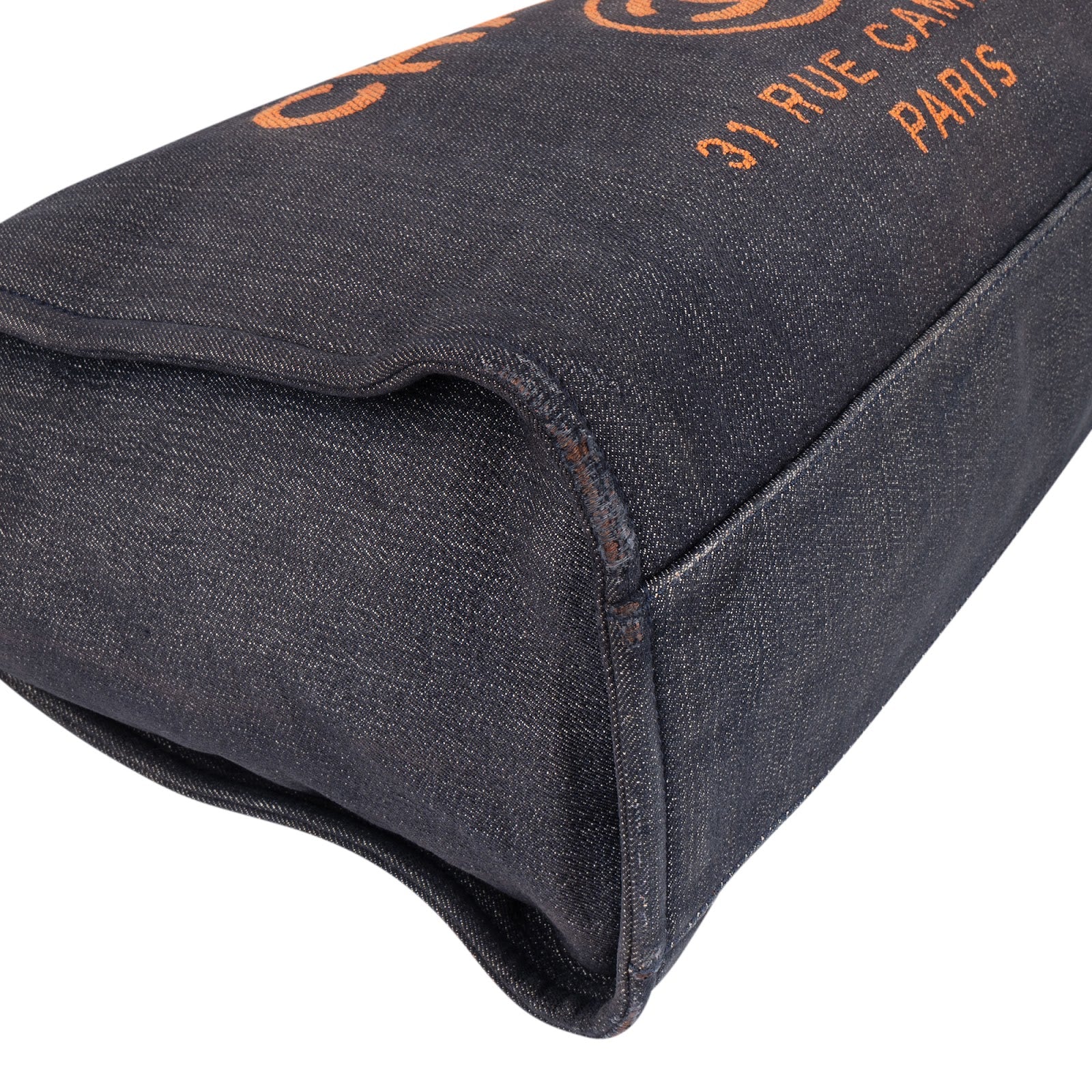 Chanel Denim Deauville Tote Shoulder Bag - vintageandkickz