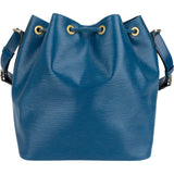 Louis Vuitton Blue Epi Leather Sac Noé Petit Shoulder Bag