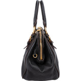 Miu Miu Leather Vitello Lux Bowler Handbag