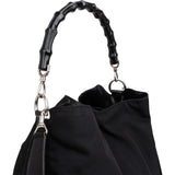 Gucci Nylon Bamboo Handle Hobo Shoulder Bag